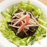 お腹を整える♪味付めかぶ和え（わかめ＆キャベツ他）